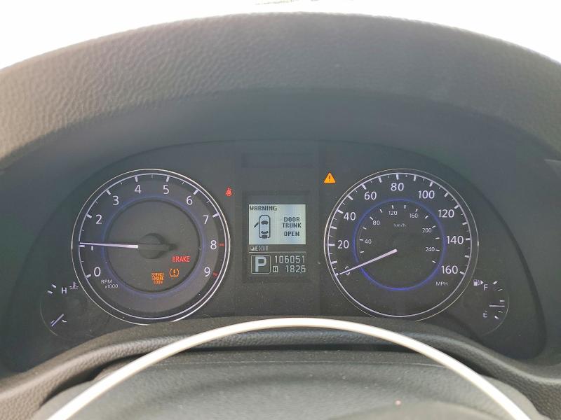 2013 Infiniti G37 VIN JN1CV6EK2DM920242 COPART salvage auction — REAR END, Tx - Salvage Vehicle Title, sold $650 on 2026-07-09 (photo 9)