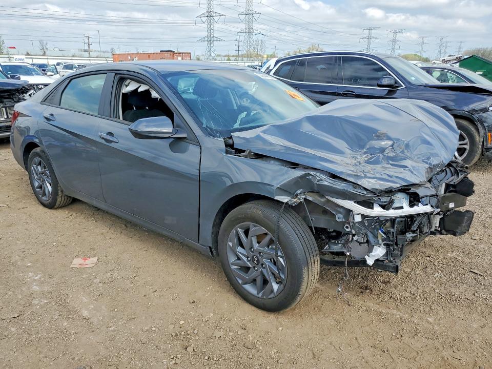 2025 Hyundai Elantra VIN KMHLM4DJXSU142729 COPART salvage auction — FRONT END, Il - Salvage Certificate, sold $5,200 on 2026-07-14 (photo 4)