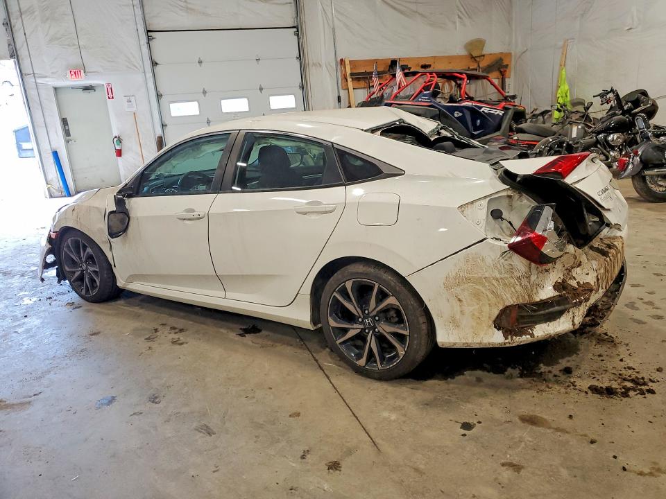 2020 Honda Civic VIN 2HGFC2F8XLH506401 COPART salvage auction — REAR END, ID - SALVAGE CERTIFICATE OF TITLE, sold $725 on 2026-08-24 (photo 2)