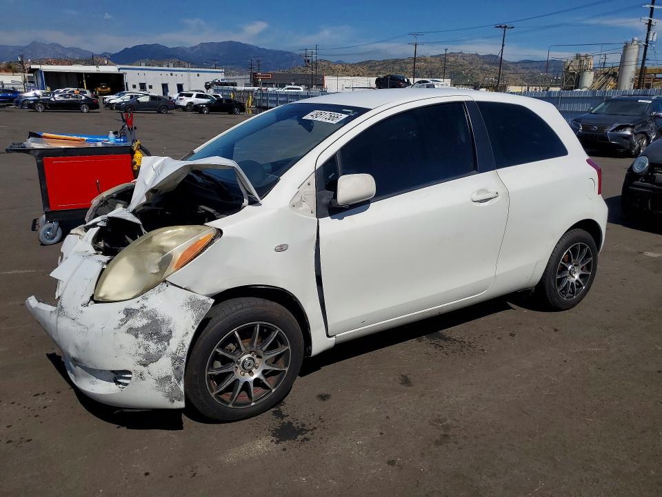 2007 Toyota Yaris VIN JTDJT903075108416 COPART salvage auction — FRONT END, Ca - Salvage Certificate, sold $250 on 2026-07-13 (photo 1)