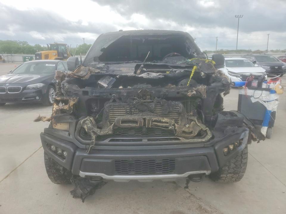 2018 Ford F-150 lightning VIN 1FTFW1RG7JFB95723 COPART salvage auction — ENGINE BURN, Tx - Nonrepairable Title, sold $2,100 on 2026-07-09 (photo 5)