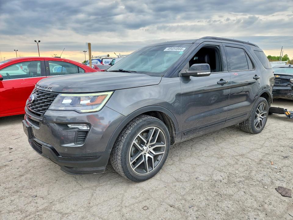 2018 Ford Explorer VIN 1FM5K8GT4JGA48751 COPART salvage auction — REAR END, In - Cert Of Title-Salvage Title, sold $5,550 on 2026-07-03 (photo 1)
