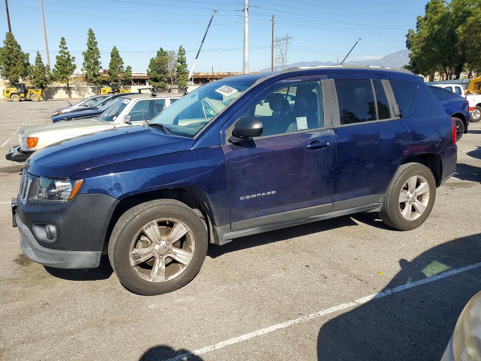 2016 Jeep VIN 1C4NJDBBXGD638204 COPART salvage auction — SIDE, Ca - Salvage Certificate, sold $1,050 on 2026-07-02 (photo 1)