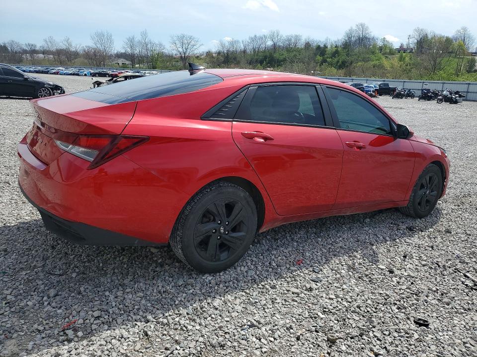 2021 Hyundai Elantra VIN 5NPLS4AG3MH000366 COPART salvage auction — FRONT END, Ky - Cert Of Title-Salvage, sold $5,300 on 2026-07-31 (photo 3)