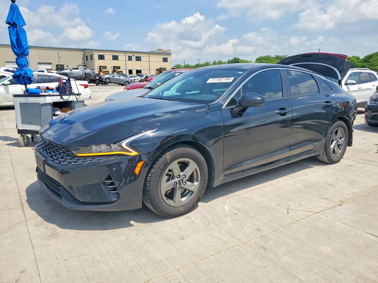 2022 Kia K5 VIN 5XXG14J23NG154646 COPART salvage auction — Rear End, TX - SALVAGE VEHICLE TITLE, sold $2,950 on 2026-07-09 (photo 1)