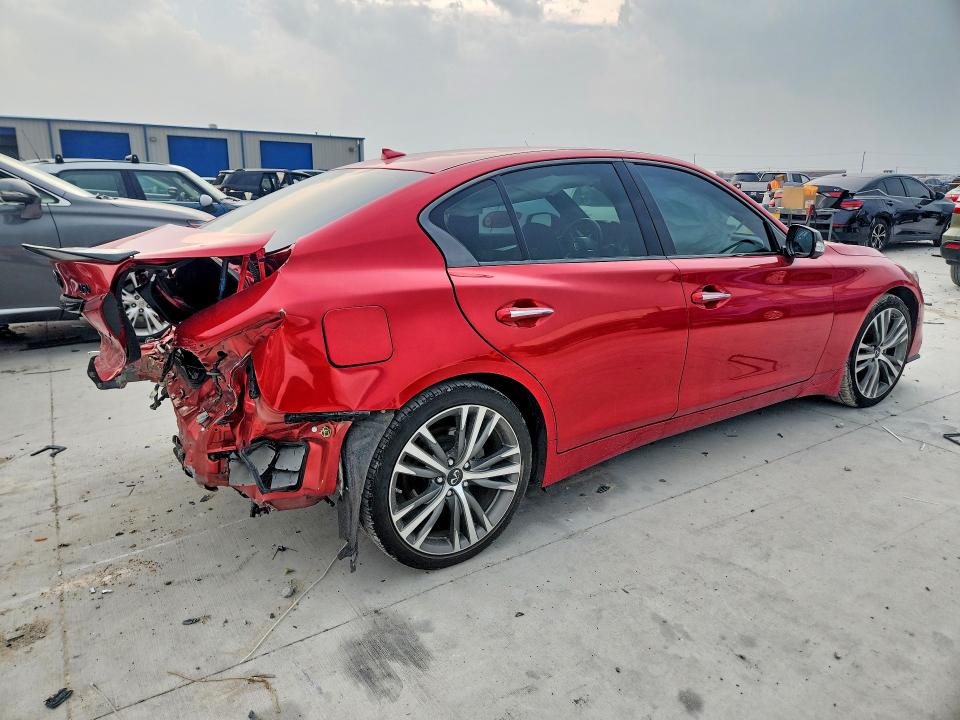 2023 Infiniti Q50 VIN JN1EV7CP8PM510966 COPART salvage auction — REAR END, Tx - Salvage Vehicle Title, sold $8,900 on 2026-07-24 (photo 3)