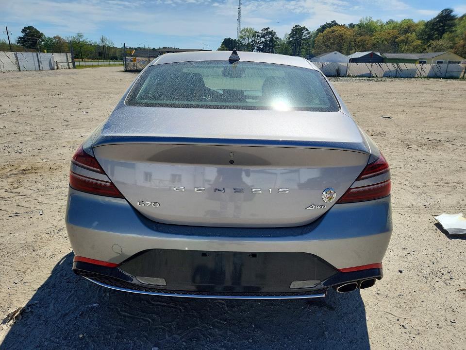 2023 Genesis G70 VIN KMTG34TA1PU123747 COPART salvage auction — SIDE, Salvage Title, sold $1,200 on 2026-07-21 (photo 6)