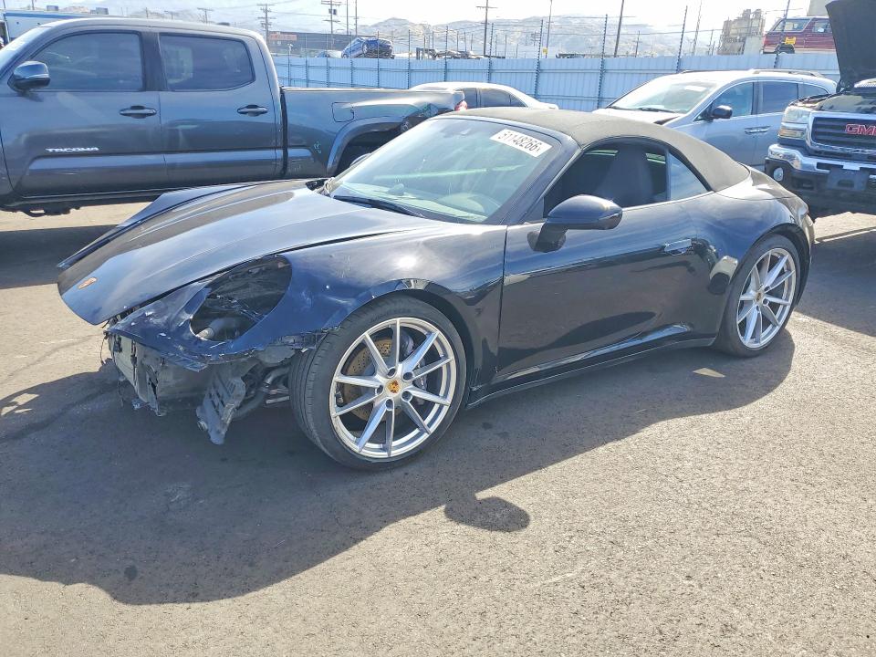 2021 Porsche 911 VIN WP0CA2A93MS239717 COPART salvage auction — Front End, CA - SALVAGE CERTIFICATE (P), sold $44,000 on 2026-06-26 (photo 1)