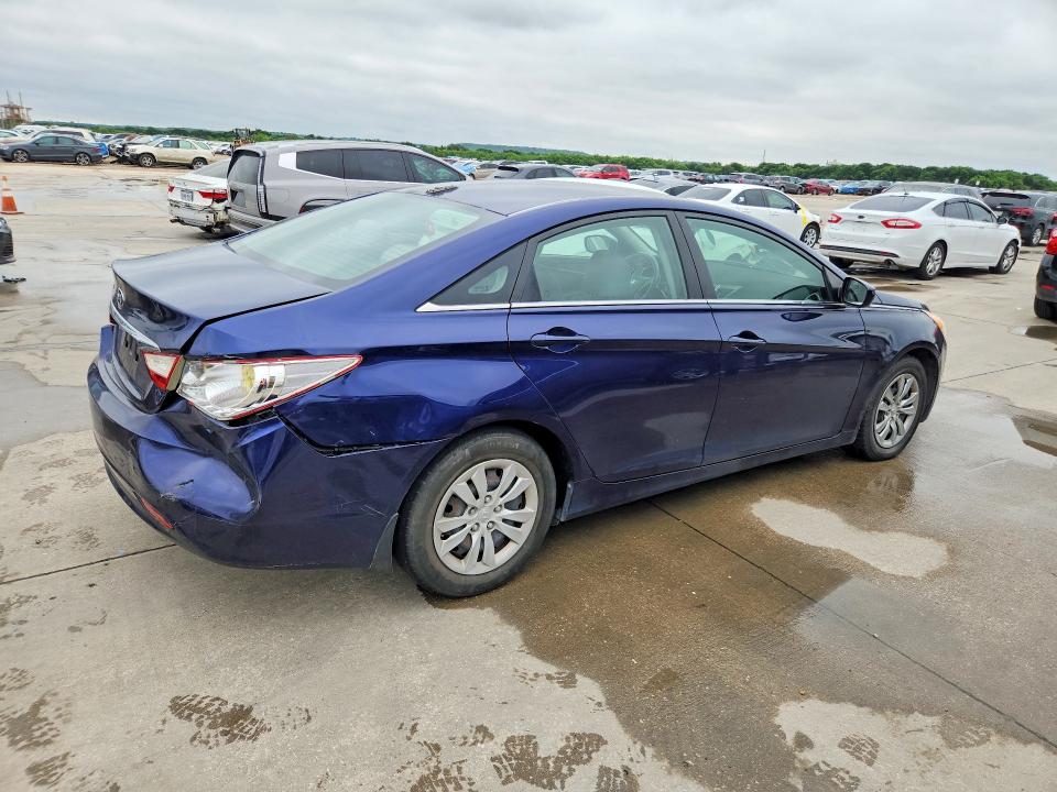2012 Hyundai Sonata VIN 5NPEB4ACXCH318604 COPART salvage auction — REAR END, Tx - Certificate Of Title, sold $1,400 on 2026-07-02 (photo 3)