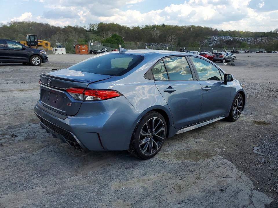 2020 Toyota Corolla VIN JTDS4RCE9LJ034395 COPART salvage auction — REAR END, Md - Cert Of Salvage > 75% Damage, sold $5,100 on 2026-07-10 (photo 3)