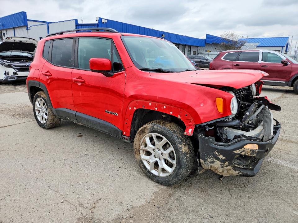 2018 Jeep Renegade VIN ZACCJBBB4JPG95468 COPART salvage auction — FRONT END, IN - BILL OF SALE - PARTS ONLY, sold $750 on 2026-07-27 (photo 4)