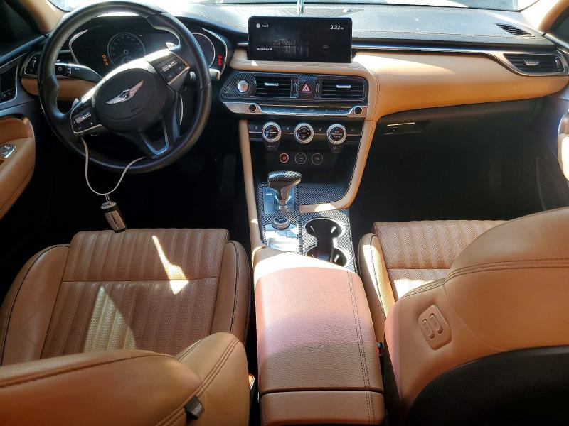 2022 Genesis G70 VIN KMTG54TE5NU081738 COPART salvage auction — BURN, MO - SALVAGE CERTIFICATE OF TITLE, sold $4,850 on 2026-07-31 (photo 8)
