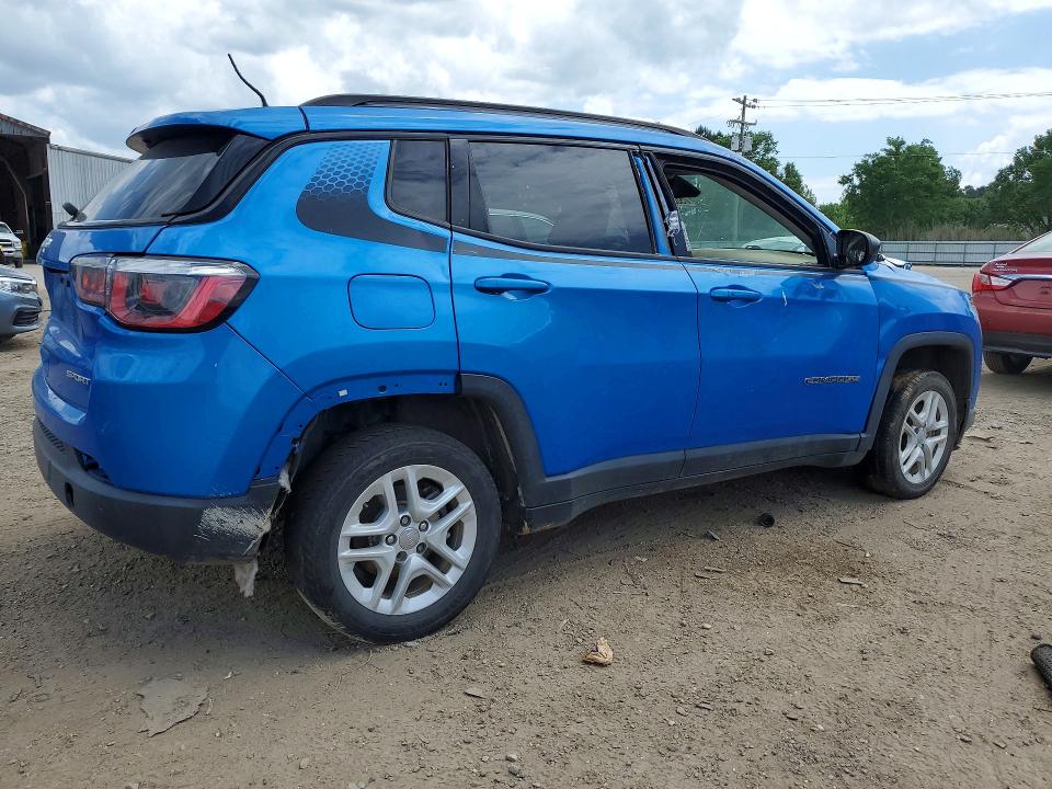 2018 Jeep Compass VIN 3C4NJCAB0JT255109 COPART salvage auction — MECHANICAL, La - Certificate Of Title, sold $1,200 on 2026-07-09 (photo 3)