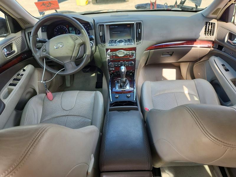 2011 Infiniti G37 VIN JN1CV6AP5BM502224 COPART salvage auction — SIDE, TX - SALVAGE VEHICLE TITLE (P), sold $500 on 2026-07-23 (photo 8)