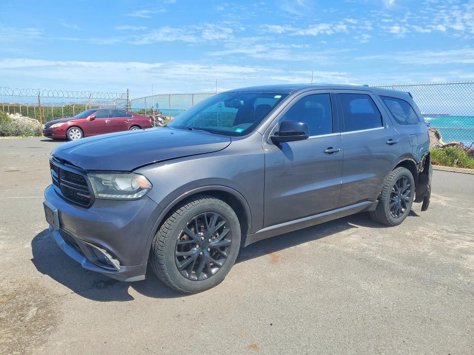 2016 Dodge Durango VIN 1C4RDHAG4GC361780 COPART salvage auction — REAR END, HI - CERTIFICATE OF SALVAGE, sold $550 on 2026-08-31 (photo 1)