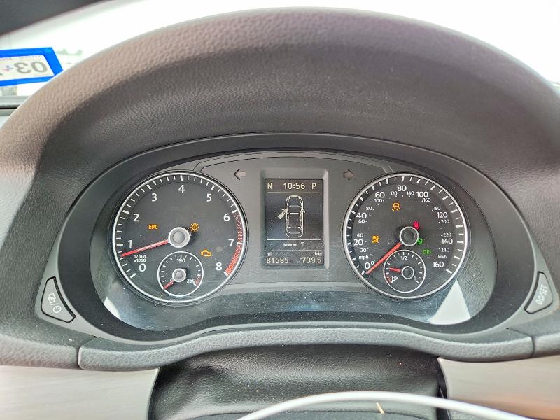 2014 Volkswagen Passat VIN 1VWBT7A38EC074822 COPART salvage auction — FRONT END, Tx - Salvage Vehicle Title, sold $800 on 2026-07-02 (photo 9)
