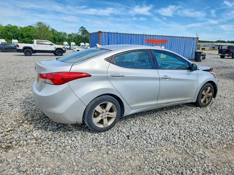 2012 Hyundai Elantra VIN KMHDH4AE2CU241045 COPART salvage auction — FRONT END, Ga - Cert Of Title-Salvage, sold $650 on 2026-07-07 (photo 3)