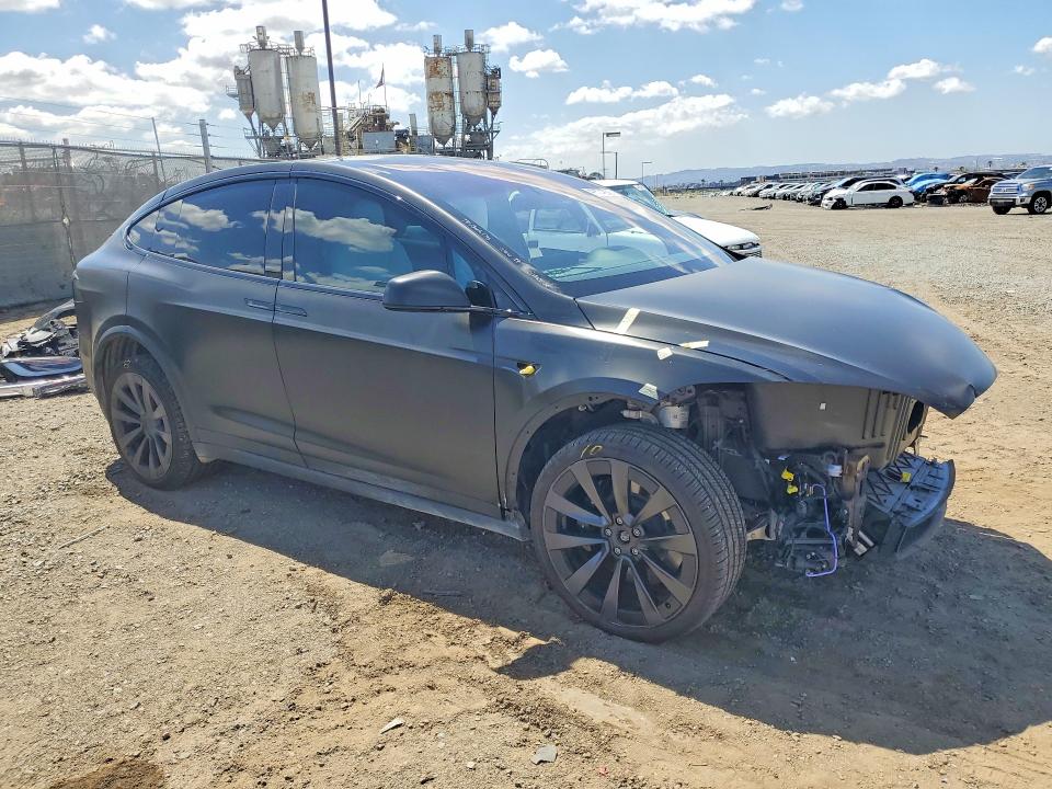 2022 Tesla Model x VIN 7SAXCBE65NF350346 COPART salvage auction — FRONT END, Ca - Salvage Certificate, sold $21,300 on 2026-07-10 (photo 4)