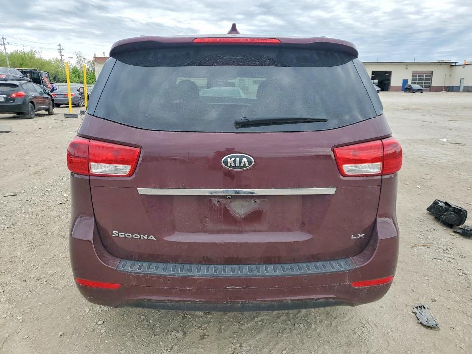 2017 Kia SEDONA VIN KNDMB5C18H6333388 COPART salvage auction — FRONT END, Salvage Title, sold $150 on 2026-07-28 (photo 6)
