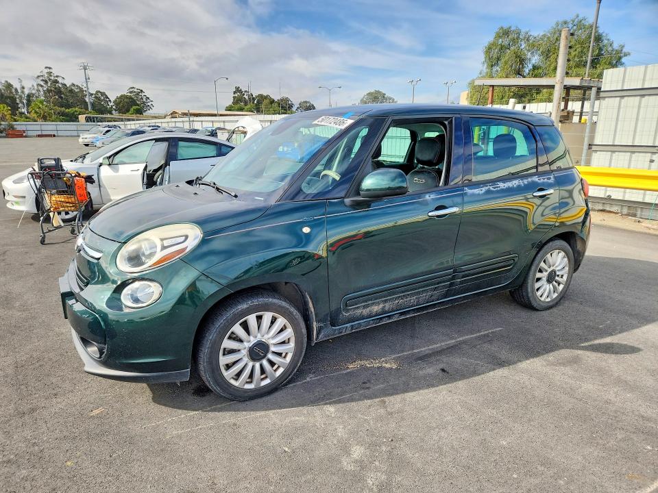 2014 Fiat 500l VIN ZFBCFABH1EZ016377 COPART salvage auction — REAR END, Ca - Salvage Certificate, sold $575 on 2026-07-13 (photo 1)