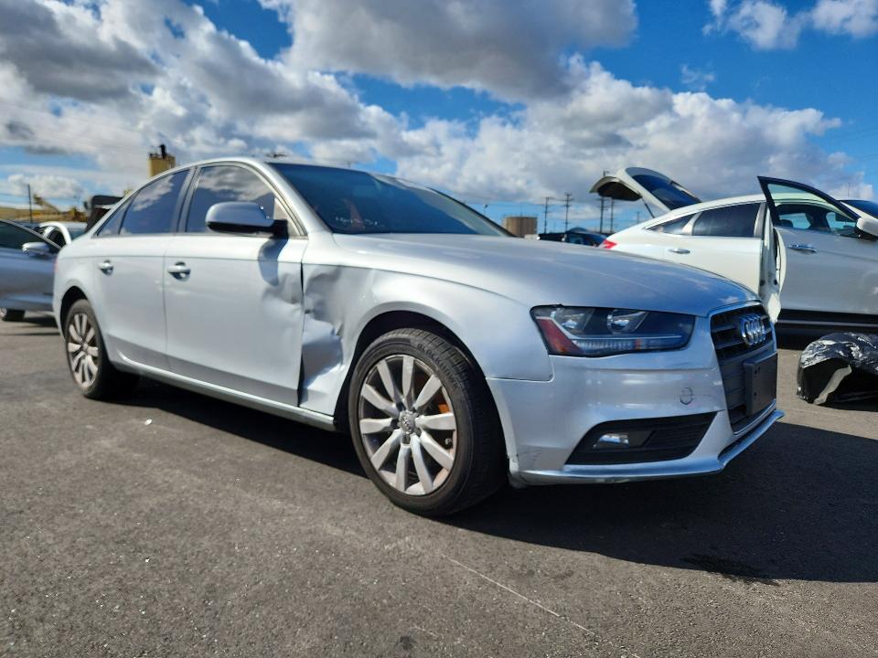 2013 Audi A4 VIN WAUAFAFL6DN023198 COPART salvage auction — SIDE, Ca - Salvage Certificate, sold $225 on 2026-07-27 (photo 4)