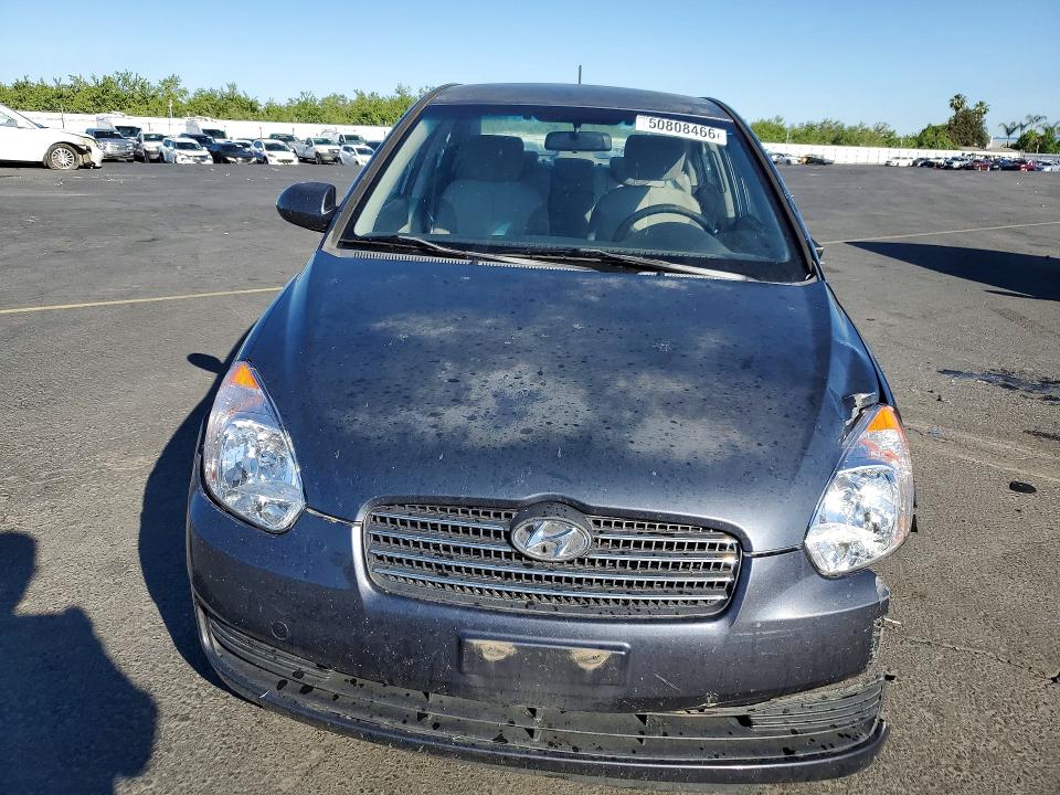2008 Hyundai Accent VIN KMHCN46C28U233286 COPART salvage auction — FRONT END, Ca - Salvage Certificate, sold $100 on 2026-07-27 (photo 5)