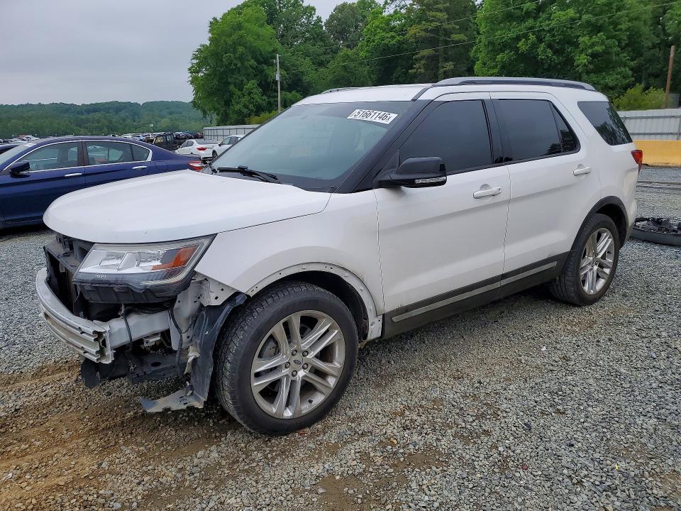 2017 Ford Explorer VIN 1FM5K7D81HGC76047 COPART salvage auction — FRONT END, Nc - Salvage Certificate Of Title, sold $4,200 on 2026-07-02 (photo 1)