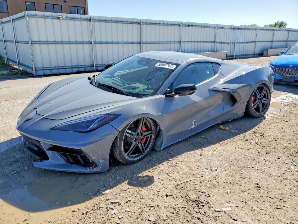 2025 Chevrolet Corvette VIN 1G1YB2D40S5102175 COPART salvage auction — SIDE, Mo - Salvage Certificate Of Title, sold $41,000 on 2026-07-07 (photo 1)