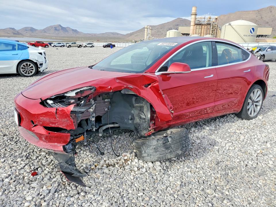 2018 Tesla Model 3 VIN 5YJ3E1EA5JF024416 COPART salvage auction — FRONT END, Nv - Salvage Title, sold $4,000 on 2026-07-13 (photo 1)