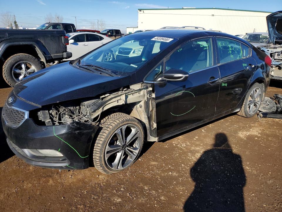 2014 Kia VIN KNAFX4A8XE5056701 COPART salvage auction — FRONT END, Ab - Bos - Salvage, sold $725 on 2026-07-14 (photo 1)