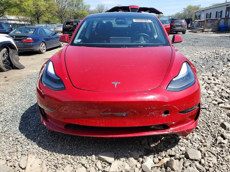 2023 Tesla Model 3 VIN 5YJ3E1EA4PF664139 COPART salvage auction — FRONT END, S1 - Salvage Title, sold $4,500 on 2026-07-09 (photo 5)