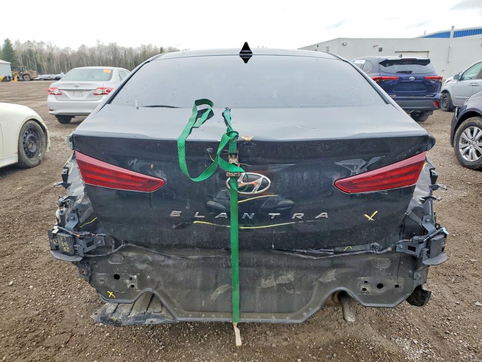 2020 Hyundai Elantra VIN KMHD84LF7LU926258 COPART salvage auction — REAR END, On - Permit Salvage, sold $2,750 on 2026-07-09 (photo 6)