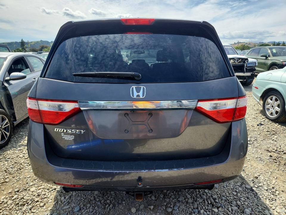 2011 Honda Odyssey VIN 5FNRL5H60BB079727 COPART salvage auction — SIDE, Ca - Salvage Certificate, sold $575 on 2026-07-09 (photo 6)