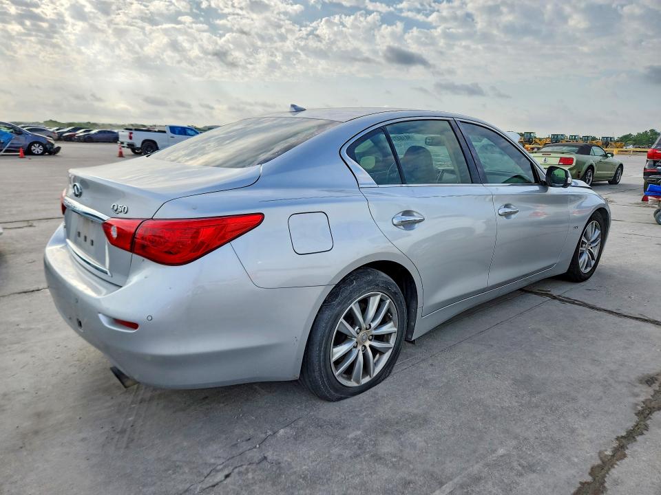 2016 Infiniti Q50 VIN JN1EV7AR5GM344264 COPART salvage auction — FRONT END, Tx - Certificate Of Title, sold $1,750 on 2026-07-06 (photo 3)