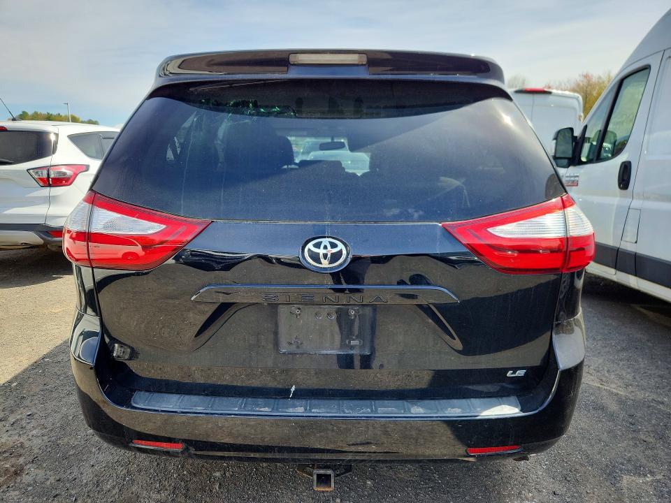 2017 Toyota Sienna VIN 5TDKZ3DCXHS816680 COPART salvage auction — MINOR DENT/SCRATCHES, Ri - Certificate Of Title, sold $6,900 on 2026-07-31 (photo 6)