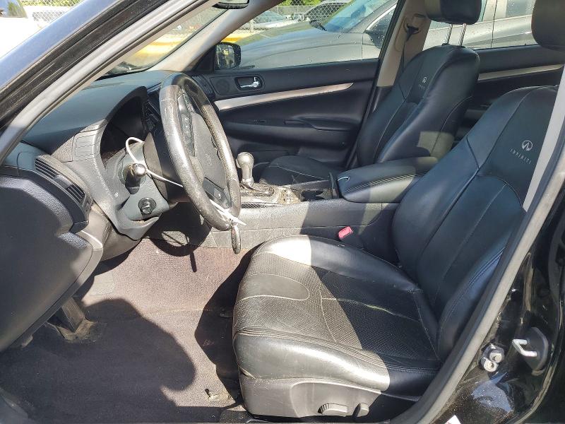 2011 Infiniti G VIN JN1CV6AR3BM404648 COPART salvage auction — FRONT END, Md - Cert Of Salvage > 75% Damage, sold $425 on 2026-07-14 (photo 7)