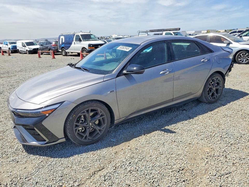 2025 Hyundai Elantra VIN KMHLR4DF0SU996142 COPART salvage auction — REAR END, Ca - Salvage Certificate, sold $8,600 on 2026-07-24 (photo 1)