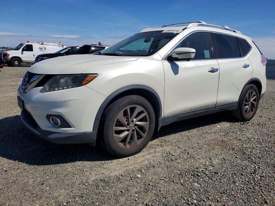 2016 Nissan Rogue VIN 5N1AT2MT0GC886918 COPART salvage auction — MINOR DENT/SCRATCHES, Ca - Dis/Dlr/Exp Only Clean Title (P), sold $1,750 on 2026-07-09 (photo 1)