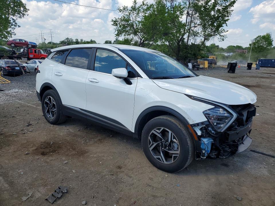 2025 Kia Sportage VIN KNDPUCDF0S7352878 COPART salvage auction — FRONT END, Md - Cert Of Salvage > 75% Damage, sold $200 on 2026-07-23 (photo 4)