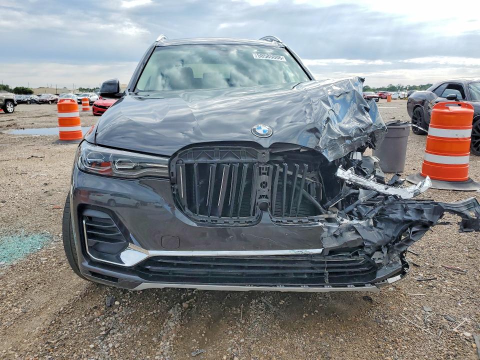 2021 BMW X7 VIN 5UXCW2C0XM9G15855 COPART salvage auction — FRONT END, Tx - Salvage Vehicle Title, sold $17,700 on 2026-07-02 (photo 5)