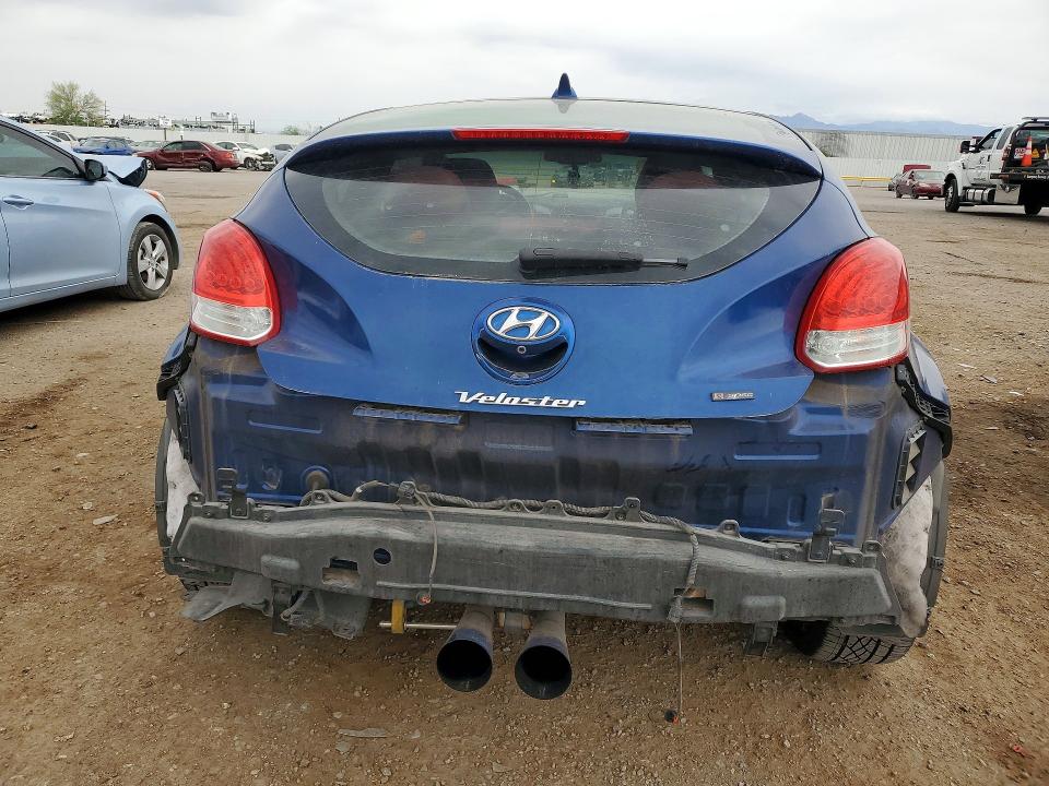 2016 Hyundai Veloster VIN KMHTC6AE8GU286163 COPART salvage auction — FRONT END, Id - Salvage Certificate Of Title, sold $2,000 on 2026-07-10 (photo 6)