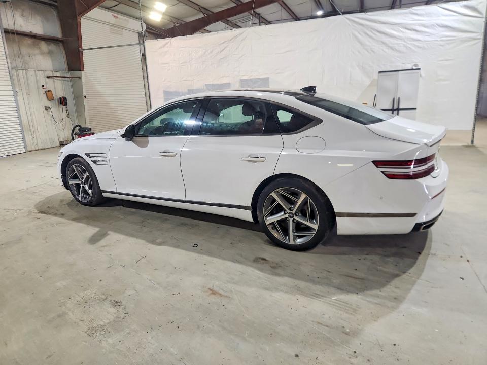2023 Genesis G80 VIN KMTGA4SC9PU156875 COPART salvage auction — FRONT END, MA, sold $10,300 on 2026-08-12 (photo 2)