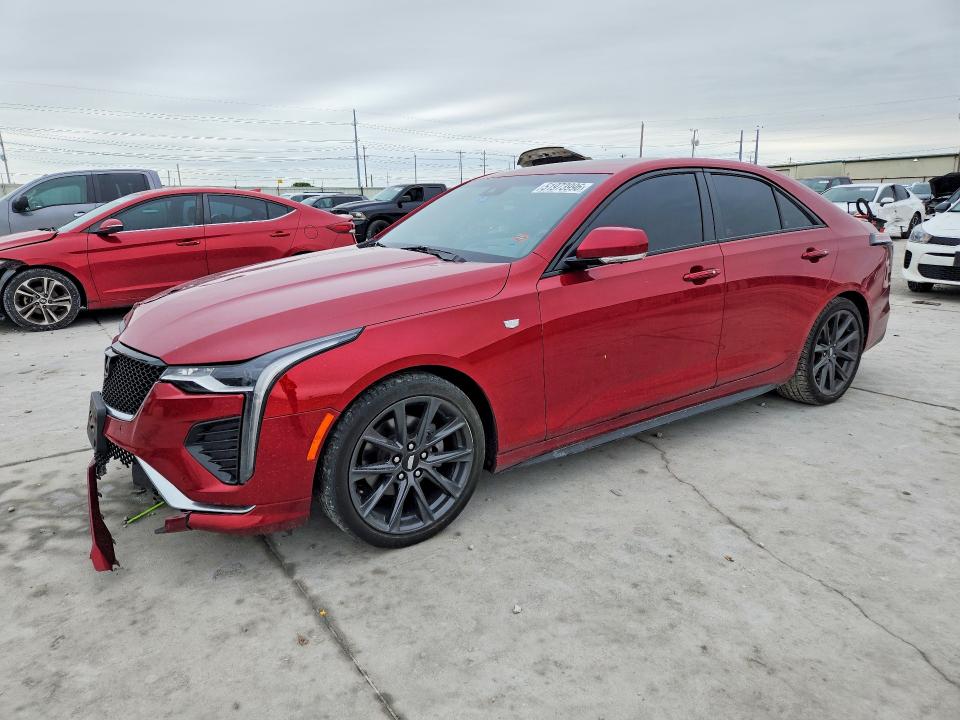2022 Cadillac Ct4 VIN 1G6DC5RK3N0121674 COPART salvage auction — FRONT END, Tx - Certificate Of Title, sold $10,000 on 2026-07-24 (photo 1)
