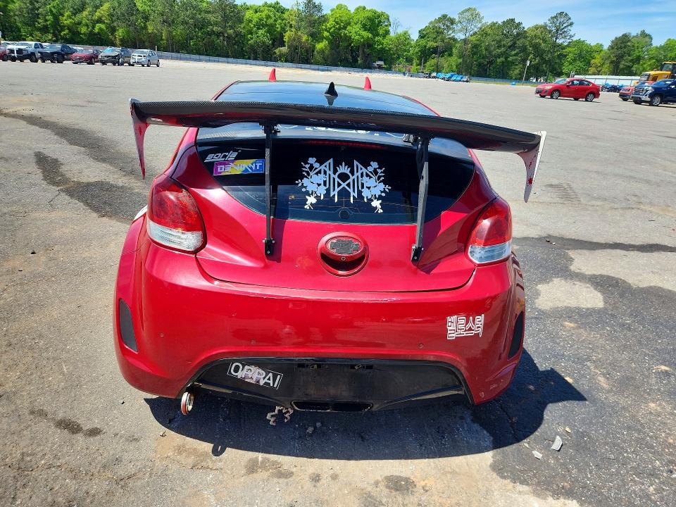 2012 Hyundai Veloster VIN KMHTC6ADXCU049076 COPART salvage auction — FRONT END, Al - Cert Of Title-Salvage Title, sold $475 on 2026-07-27 (photo 6)