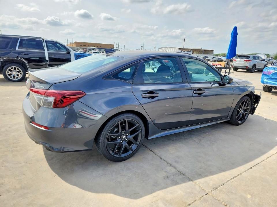 2025 Honda Civic VIN 2HGFE2F51SH576626 COPART salvage auction — FRONT END, Tx - Certificate Of Title, sold $8,100 on 2026-07-02 (photo 3)