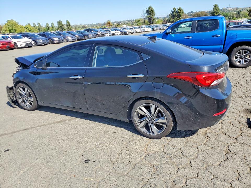 2014 Hyundai Elantra VIN KMHDH4AE6EU109473 COPART salvage auction — FRONT END, CA - SALVAGE CERTIFICATE, sold $650 on 2026-07-17 (photo 2)