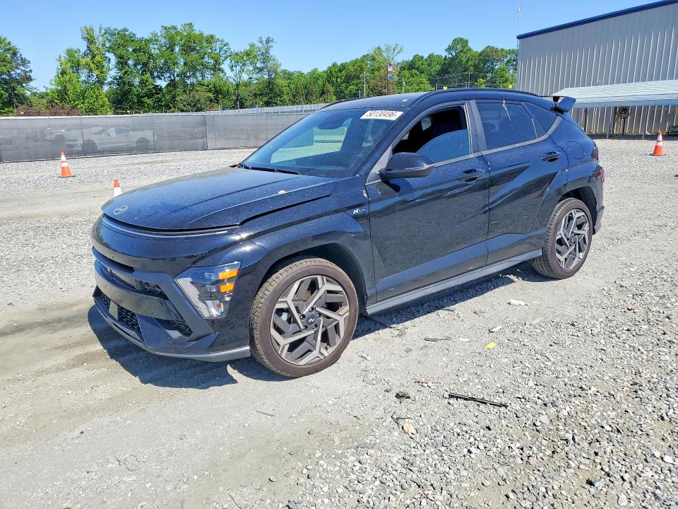 2025 Hyundai Kona VIN KM8HB3A39SU187933 COPART salvage auction — FRONT END, SC - CERT OF TITLE-SALVAGE, sold $7,100 on 2026-07-06 (photo 1)