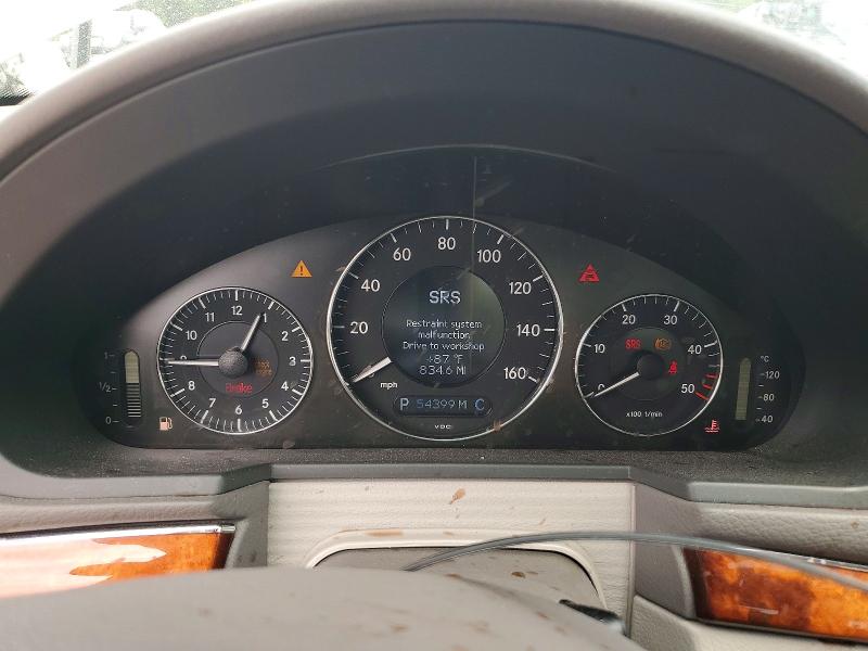 2005 Mercedes-benz E-klasse VIN WDBUF26J75A780025 COPART salvage auction — FRONT END, Tx - Certificate Of Title, sold $10,400 on 2026-08-25 (photo 9)