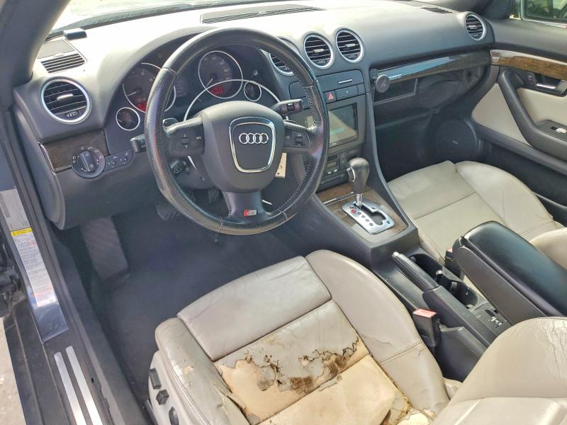 2008 Audi S4 VIN WUARL48H08K900156 COPART salvage auction — REAR END, Fl - Cert Of Title Slvg Rebuildable, sold $375 on 2026-07-23 (photo 8)