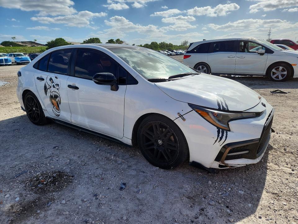 2022 Toyota Corolla VIN 5YFS4MCE9NP112675 COPART salvage auction — FRONT END, Fl - Certificate Of Destruction, sold $3,950 on 2026-07-14 (photo 4)